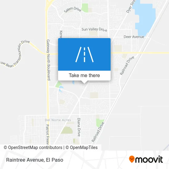 Raintree Avenue map