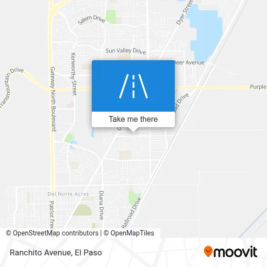 Ranchito Avenue map