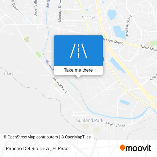 Rancho Del Rio Drive map
