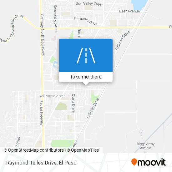 Raymond Telles Drive map