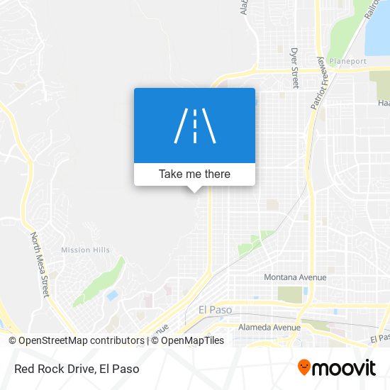 Red Rock Drive map