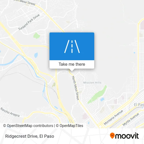 Ridgecrest Drive map