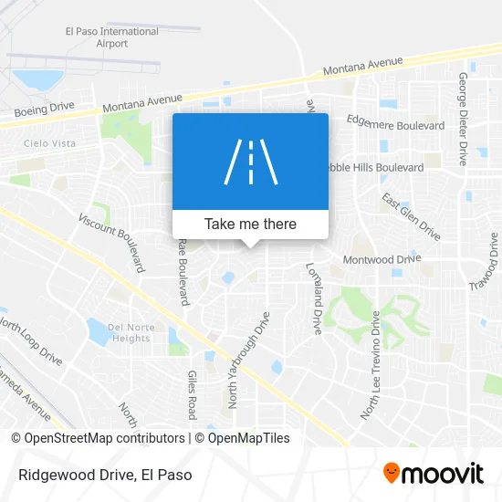 Ridgewood Drive map