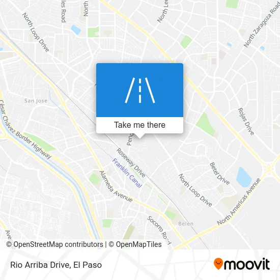 Rio Arriba Drive map