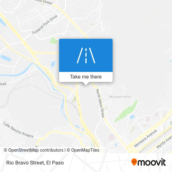 Rio Bravo Street map