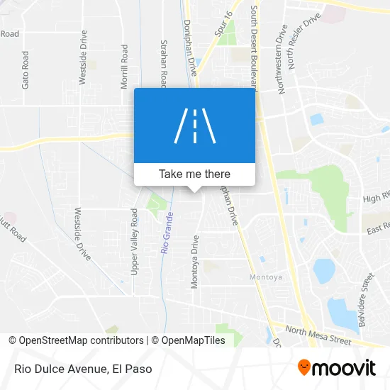 Rio Dulce Avenue map