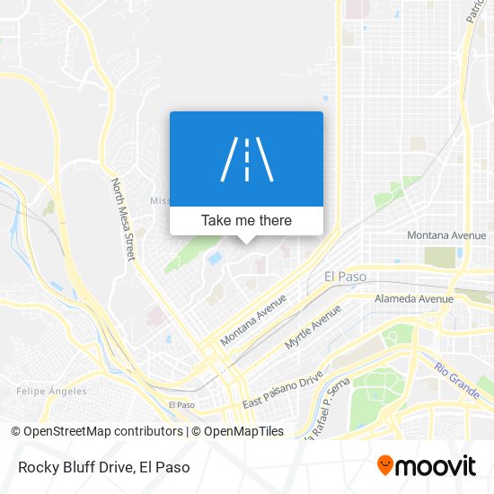 Rocky Bluff Drive map