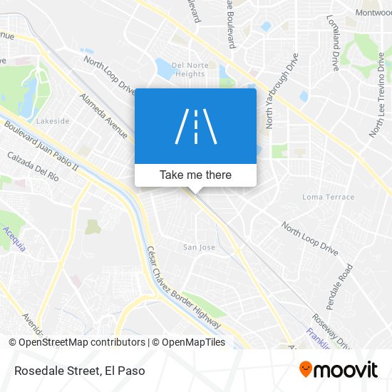 Rosedale Street map