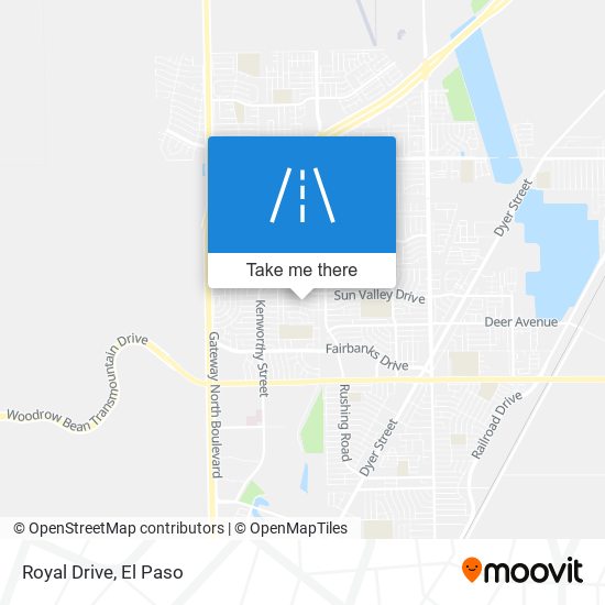 Royal Drive map