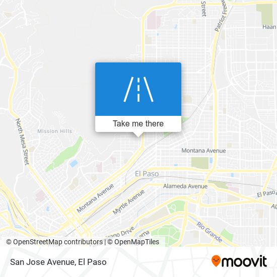 San Jose Avenue map