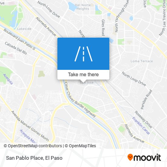 San Pablo Place map