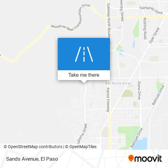 Sands Avenue map