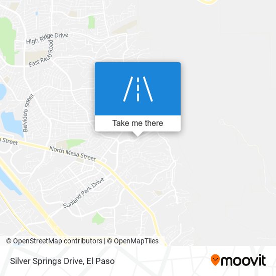 Silver Springs Drive map