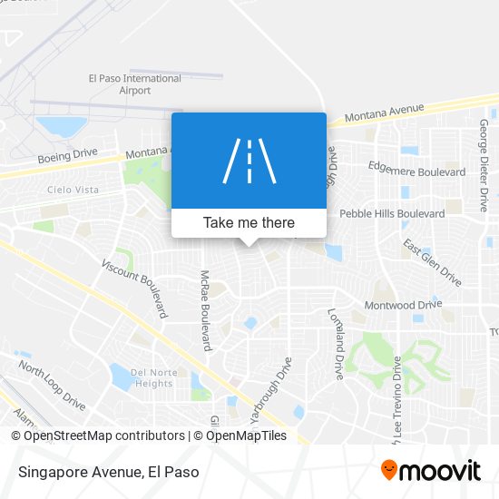 Mapa de Singapore Avenue