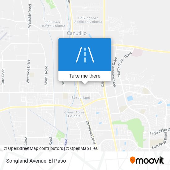 Songland Avenue map