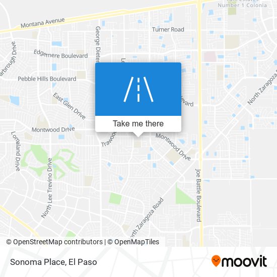 Sonoma Place map