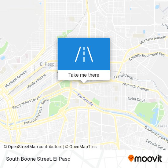 South Boone Street map