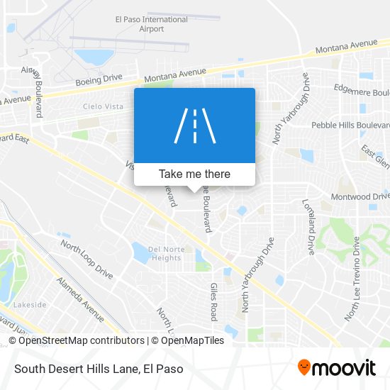 Mapa de South Desert Hills Lane