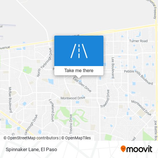 Spinnaker Lane map