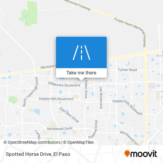 Spotted Horse Drive map