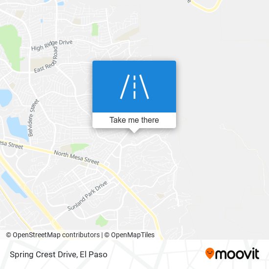 Spring Crest Drive map