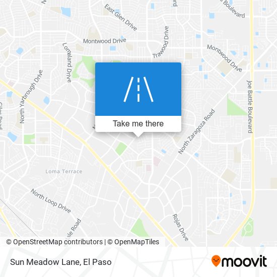 Sun Meadow Lane map