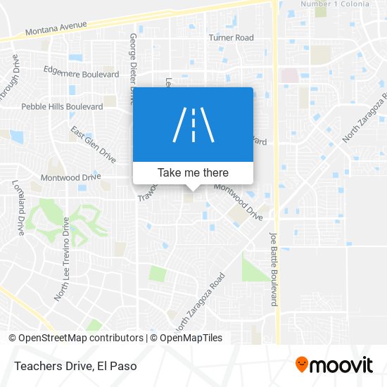 Teachers Drive map