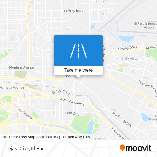 Tejas Drive map