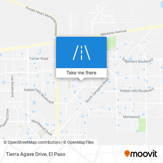 Tierra Agave Drive map