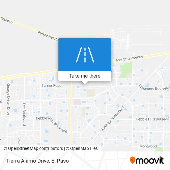 Tierra Alamo Drive map