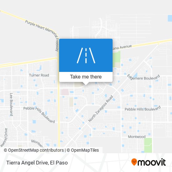 Tierra Angel Drive map