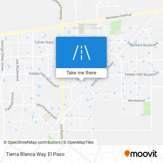 Tierra Blanca Way map