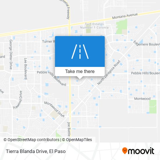 Tierra Blanda Drive map