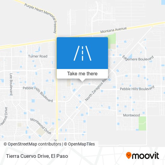 Tierra Cuervo Drive map