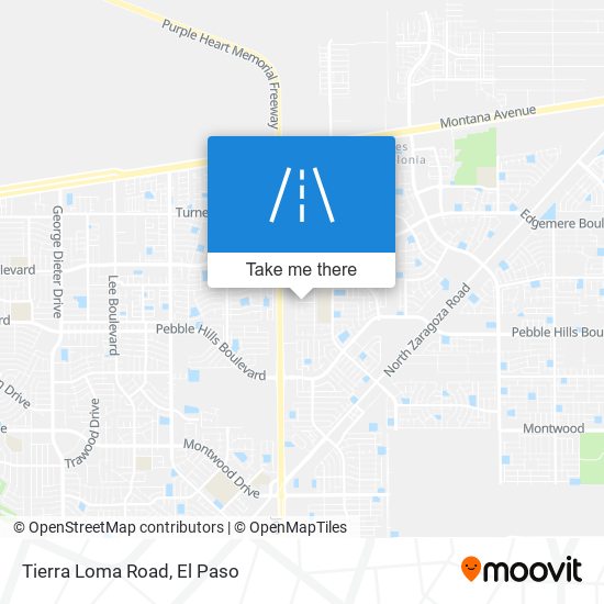 Tierra Loma Road map