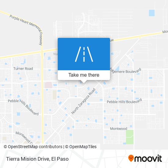 Tierra Mision Drive map