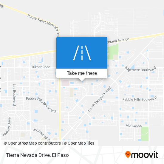 Tierra Nevada Drive map