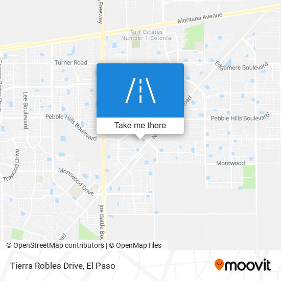 Tierra Robles Drive map