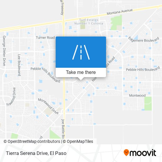 Tierra Serena Drive map