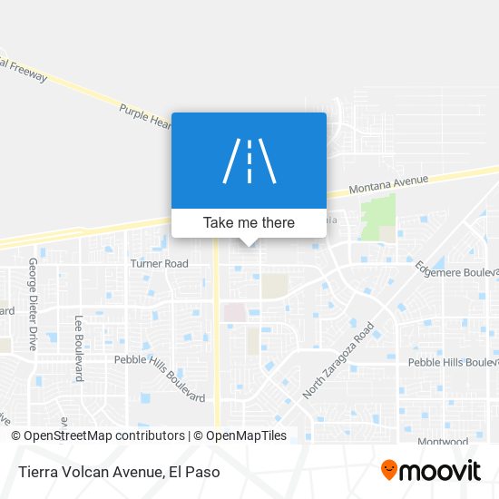 Tierra Volcan Avenue map