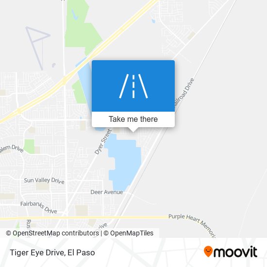 Tiger Eye Drive map