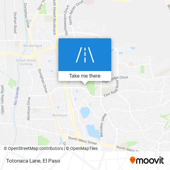 Totonaca Lane map