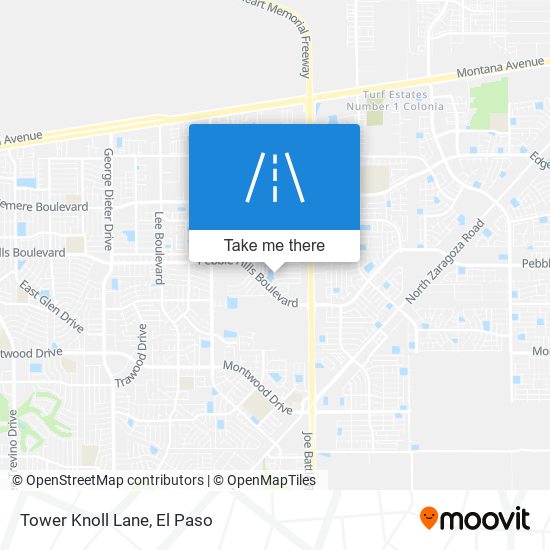 Tower Knoll Lane map