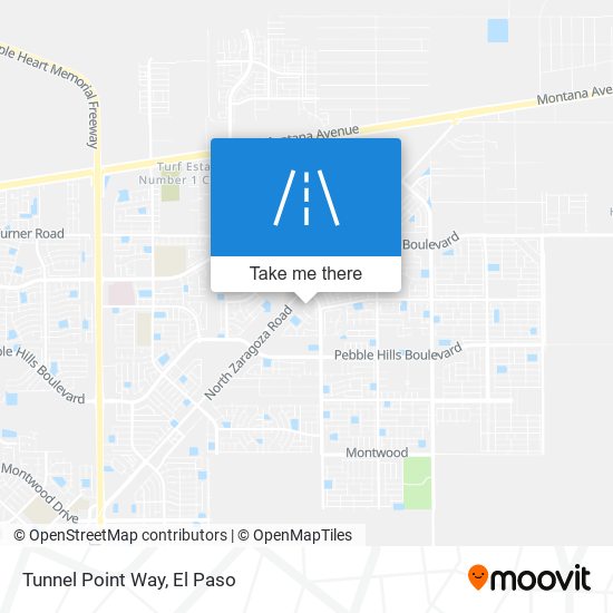 Tunnel Point Way map