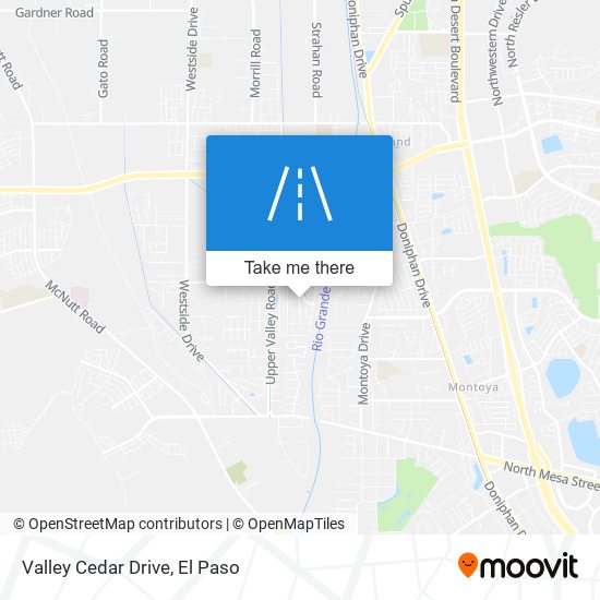 Valley Cedar Drive map