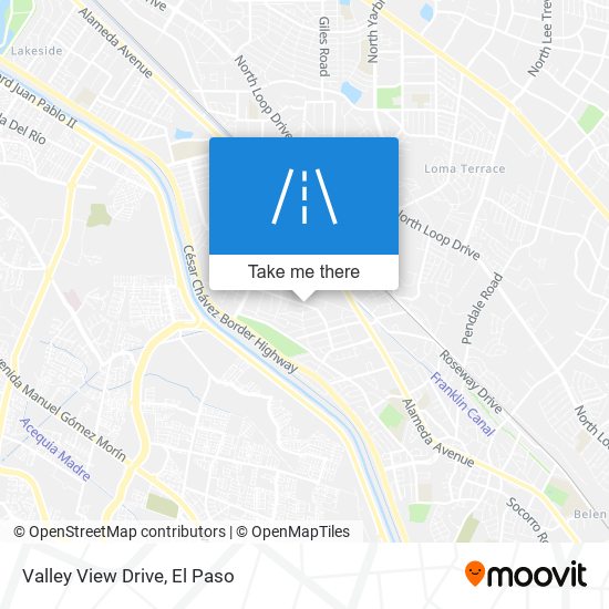 Valley View Drive map