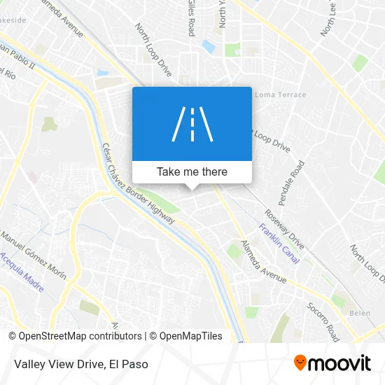 Valley View Drive map