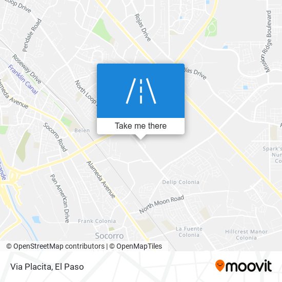 Via Placita map