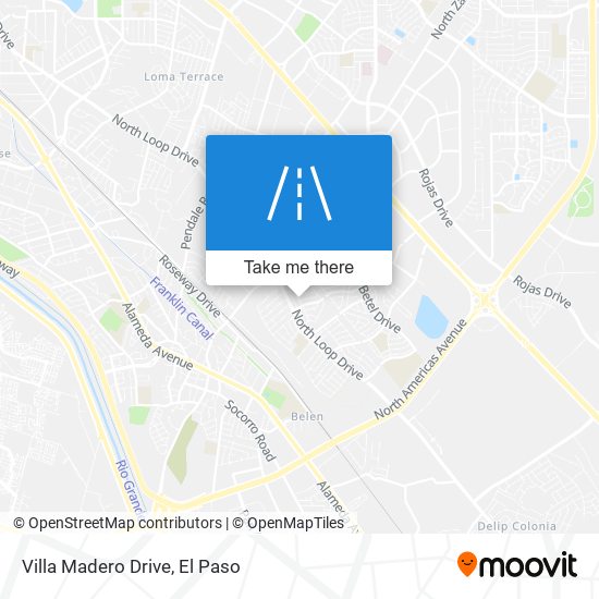 Villa Madero Drive map