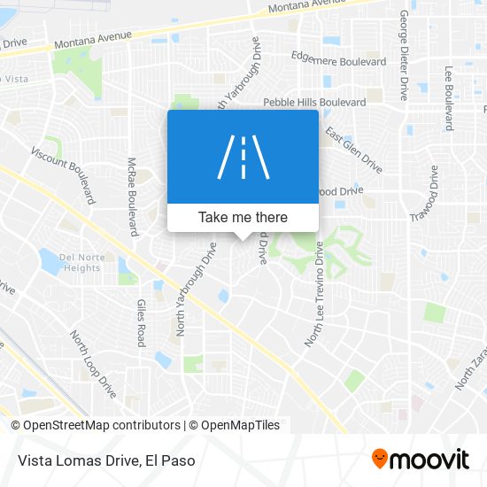 Vista Lomas Drive map